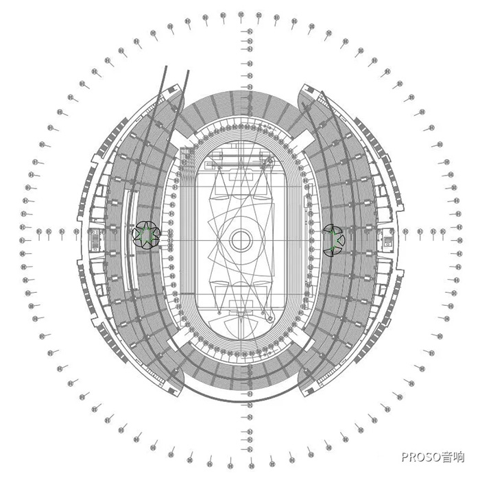 冬奧會國家速滑館體育音響系統(tǒng)設(shè)計(jì)圖紙